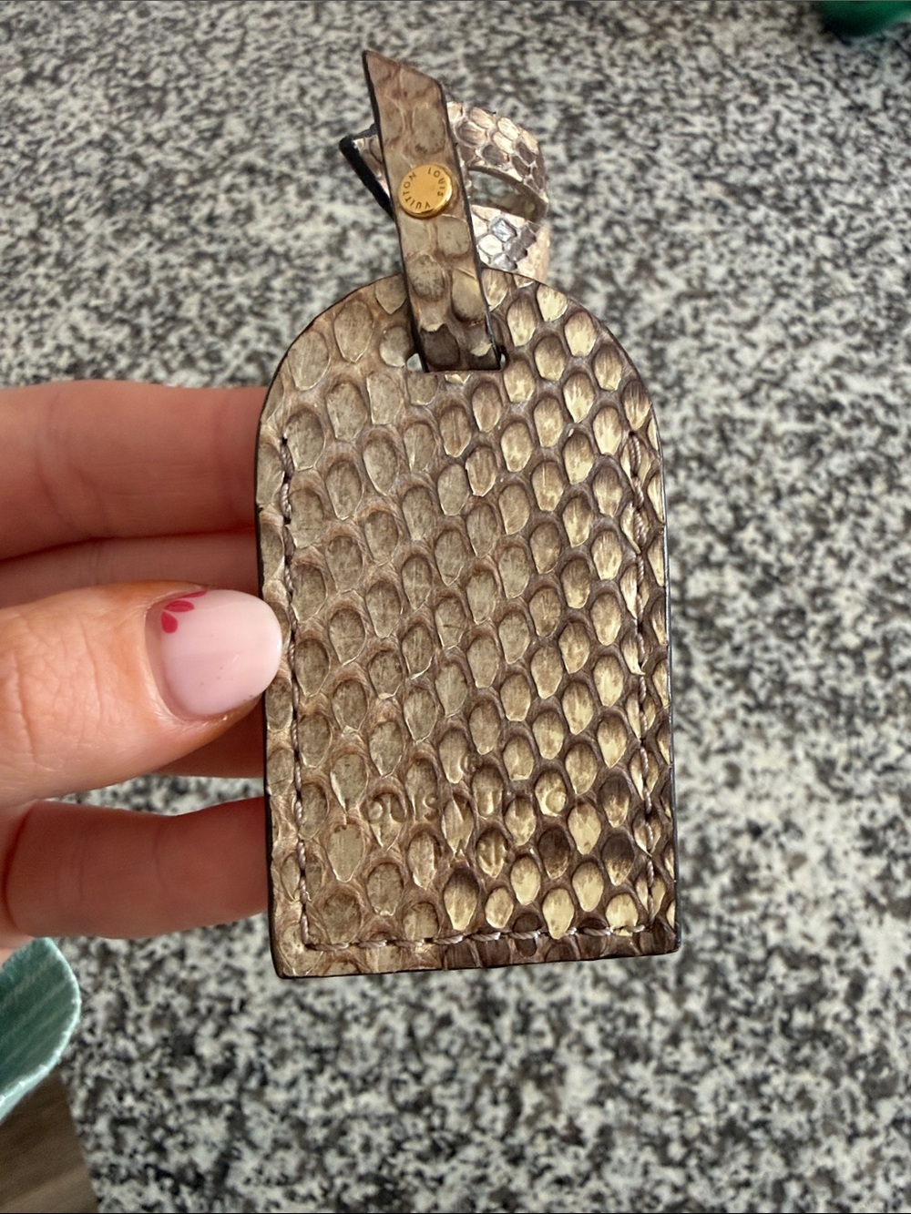 Louis Vuitton python and beige crossbody with gold hardware - Picture 16 of 16